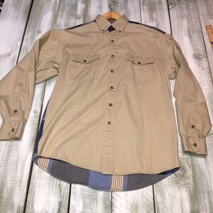 Vtg Panhandle Slim Multicolor Colorblock Brushpopper Striped Western Shirt Med